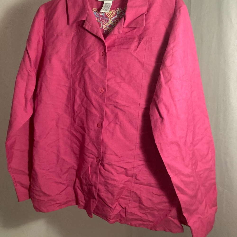 Button Down Top With Embroidered Back - image 3